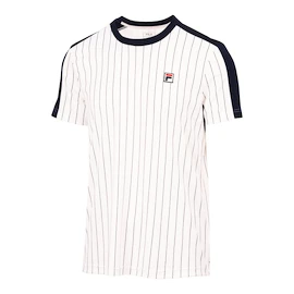 Heren T-shirt Fila T-Shirt Stripes Jascha 2 White Alyssum Stripes