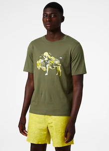 Heren T-shirt Helly Hansen  F2F Organic Cotton T-Shirt Lav Green