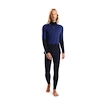 Heren T-shirt Icebreaker Merino 200 Oasis Sonebula LS High Neck Mid Navy/Royal Navy/Snow/Cb