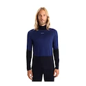 Heren T-shirt Icebreaker Merino 200 Oasis Sonebula LS High Neck Mid Navy/Royal Navy/Snow/Cb