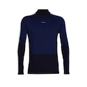 Heren T-shirt Icebreaker Merino 200 Oasis Sonebula LS High Neck Mid Navy/Royal Navy/Snow/Cb