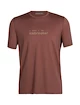 Heren T-shirt Icebreaker  Tech Lite II SS Tee Nature Touring Club Grape XL