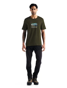 Heren T-shirt Icebreaker  Tech Lite II SS Tee Trailhead Loden