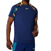 Heren T-shirt Mizuno  Frontier Shadow Tee M Bellwether Blue