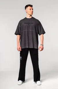 Heren T-shirt Nebbia  Washed-off Oversized Heavyweight Cotton T-shirt NO SHORTCUTS Black