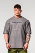 Heren T-shirt Nebbia  Washed-off Oversized Heavyweight Cotton T-shirt NO SHORTCUTS Light Grey