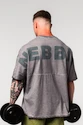 Heren T-shirt Nebbia  Washed-off Oversized Heavyweight Cotton T-shirt NO SHORTCUTS Light Grey