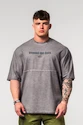 Heren T-shirt Nebbia  Washed-off Oversized Heavyweight Cotton T-shirt NO SHORTCUTS Light Grey