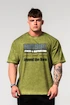 Heren T-shirt Nebbia  Washed-off Oversized T-shirt HERITAGE Green