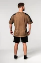 Heren T-shirt Nebbia  Washed-off Oversized T-shirt LIFTING CLUB Light Brown