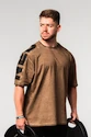 Heren T-shirt Nebbia  Washed-off Oversized T-shirt LIFTING CLUB Light Brown