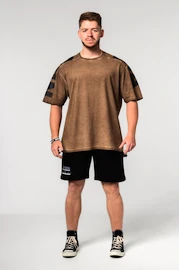 Heren T-shirt Nebbia Washed-off Oversized T-shirt LIFTING CLUB Light Brown