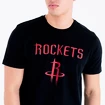 Heren T-shirt New Era  NBA Houston Rockets Black