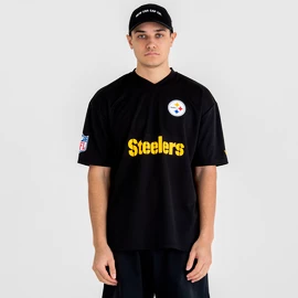 Heren T-shirt New Era Wordmark Oversized NFL Pittsburgh Steelers