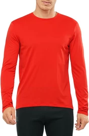 Heren T-shirt Salomon Agile LS Tee red