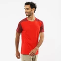 Heren T-shirt Salomon  Essential Colorblock Fiery Red