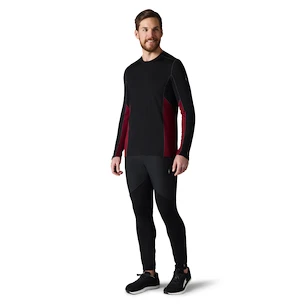 Heren T-shirt Smartwool  Merino Sport 150 Long Sleeve Crew Red/Black