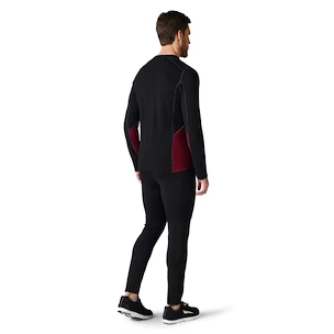 Heren T-shirt Smartwool  Merino Sport 150 Long Sleeve Crew Red/Black