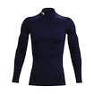 Heren T-shirt Under Armour  ColdGear Armour Comp Mock Midnight Navy