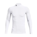 Heren T-shirt Under Armour  ColdGear Armour Comp Mock White