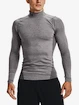 Heren T-shirt Under Armour ColdGear Comp Mock-GRY