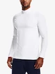 Heren T-shirt Under Armour  Fitted Mock-WHT