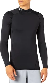 Heren T-shirt Under Armour HeatGear Armour Comp Mock LS Black