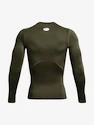 Heren T-shirt Under Armour HeatGear Comp LS-GRN