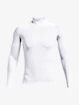 Heren T-shirt Under Armour HeatGear Comp Mock LS-WHT