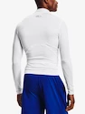 Heren T-shirt Under Armour HeatGear Comp Mock LS-WHT