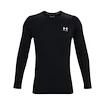 Heren T-shirt Under Armour HeatGear Fitted LS Black XXL