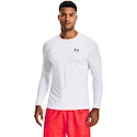 Heren T-shirt Under Armour HeatGear Fitted LS White