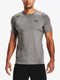 Heren T-shirt Under Armour HeatGear Fitted SS Grey