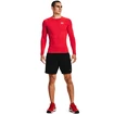 Heren T-shirt Under Armour  HG Armour Comp LS-RED