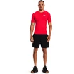 Heren T-shirt Under Armour  HG Armour Comp SS-RED