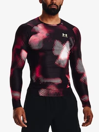 Heren T-shirt Under Armour IsoChill Prtd Comp LS-BLK