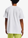 Heren T-shirt Under Armour  LOGO EMB HEAVYWEIGHT SS-WHT