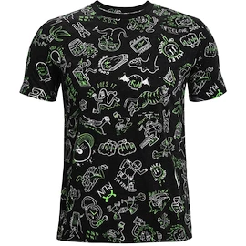 Heren T-shirt Under Armour Run Ur Face Off Print SS Black