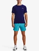 Heren T-shirt Under Armour  Rush Emboss SS-BLU