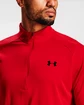 Heren T-shirt Under Armour  Tech 2.0 1/2 Zip Dark Red