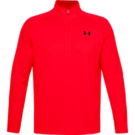 Heren T-shirt Under Armour Tech 2.0 1/2 Zip Dark Red