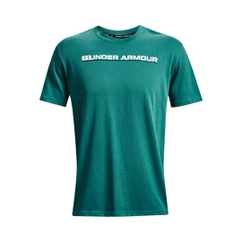 Heren T-shirt Under Armour UA OUTLINE SYMBOL GRID SS-BLU