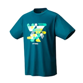 Heren T-shirt Yonex T-Shirt YM0043 Blue Green