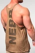 Heren tanktop Nebbia  Washed-off Oversized Stringer MAX OUT Light Brown