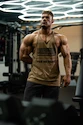 Heren tanktop Nebbia  Washed-off Oversized Stringer MAX OUT Light Brown