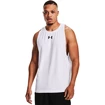 Heren tanktop Under Armour  BASELINE COTTON TANK White