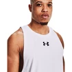 Heren tanktop Under Armour  BASELINE COTTON TANK White