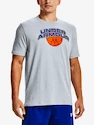 Heren tanktop Under Armour  BBALL BRANDED WRDMRK SS-GRY L