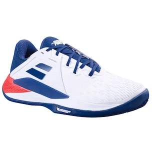 Heren tennisschoenen Babolat Propulse Fury 3 Clay Men White/Estate Blue