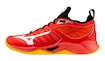 Heren zaalschoenen Mizuno  WAVE DIMENSION Radiant Red/White/Carrot Curl  EUR 40